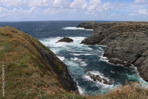 cliffs of Belle Ile En Mer in Brittany 