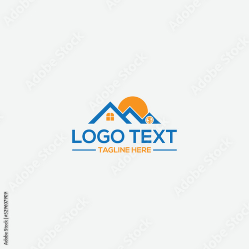 real estate house logo design