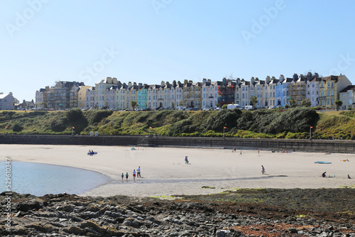 A view across Chapel Beach, Port St. Mary, The Isle of Man.