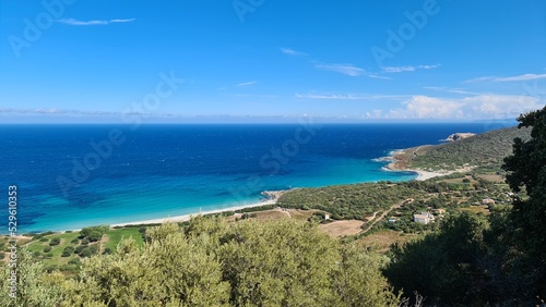 Fototapeta Naklejka Na Ścianę i Meble -  Les plages de Balagne (Corse) en vue panoramique