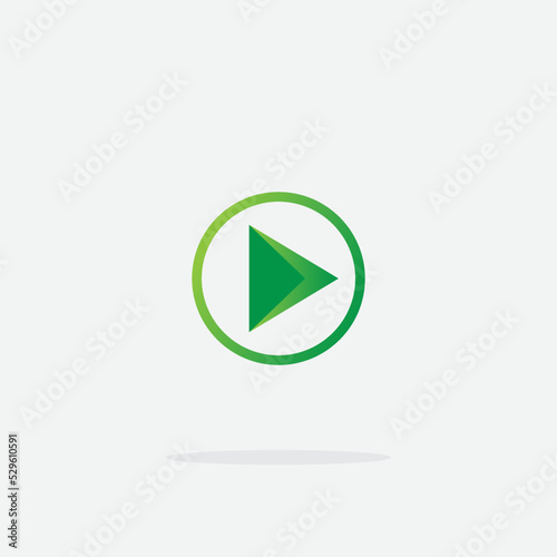 Play button icon with circle frame in trendy style isolated on grey background. Play symbol for your web site design, logo, app, UI. Vector illustration Free Download Play button icon with circle frame in trendy style isolated on grey background. Play symbol for your web site design, logo, app, UI. Vector illustration - GFXLoad
