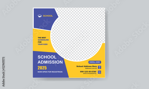 School Admission Social Media Post