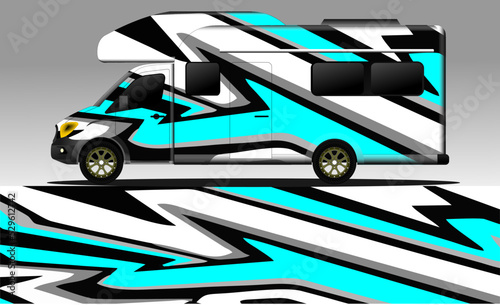 racing background vector for camper car wraps and more