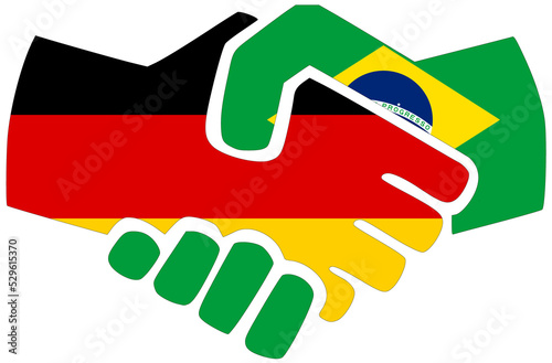 Germany - Brazil handshake