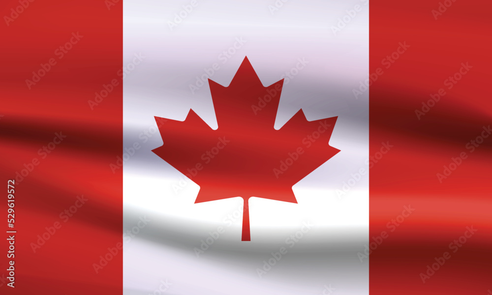 Canada flag in the old retro background effect, close up, High detailed vector flag of Canada Canada flag in the old retro background effect, close up, High detailed vector flag of Canada