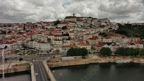 Aerial view of Coimbra Portugal