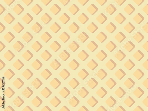 Waffle texture background. Seamless Looped Pattern for Icecream or any Sweets - Checkered Vector Illustration.
