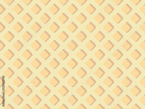 Waffle texture background. Seamless Looped Pattern for Icecream or any Sweets - Checkered Vector Illustration.