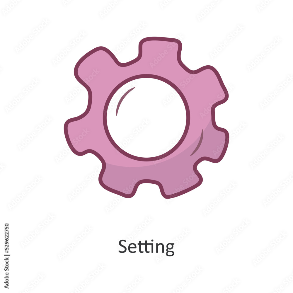 Setting vector filled outline Icon Design illustration. Gaming Symbol on White background EPS 10 File Setting vector filled outline Icon Design illustration. Gaming Symbol on White background EPS 10 File