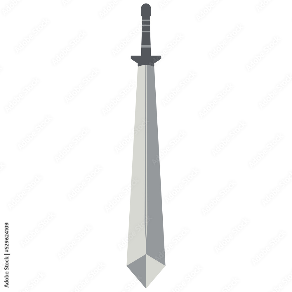Sword Two Handed Two Side Sharp Big Swords Knight Weapon