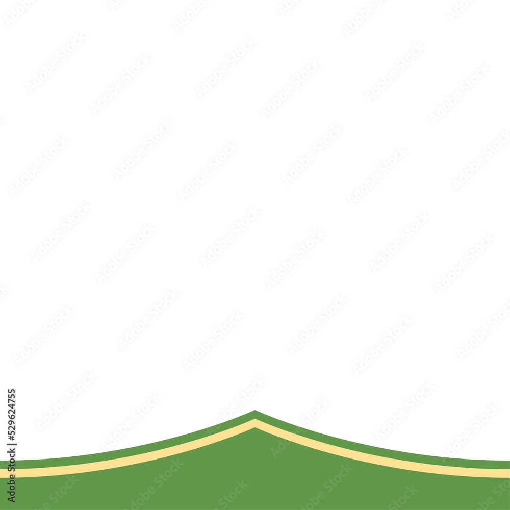 Twibbon Green And Yellow Frame Basic Shape Twibbon Green And Yellow Frame Basic Shape