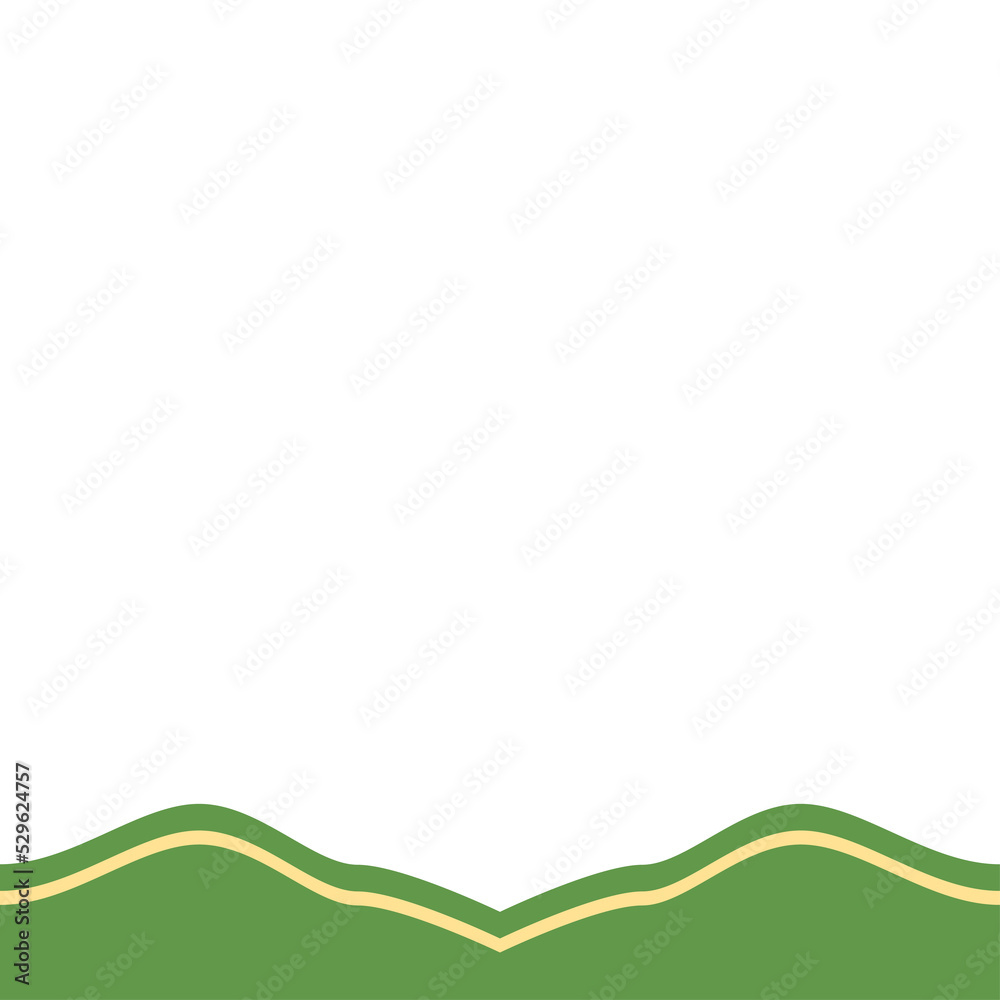 Twibbon Green And Yellow Frame Basic Shape Twibbon Green And Yellow Frame Basic Shape