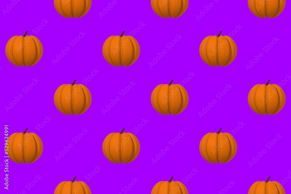 drawing of pumpkin images on a purple background. template for overlaying on the surface. Hellowing symbol. 3d rendering. 3d imag drawing of pumpkin images on a purple background. template for overlaying on the surface. Hellowing symbol. 3d rendering. 3d imag