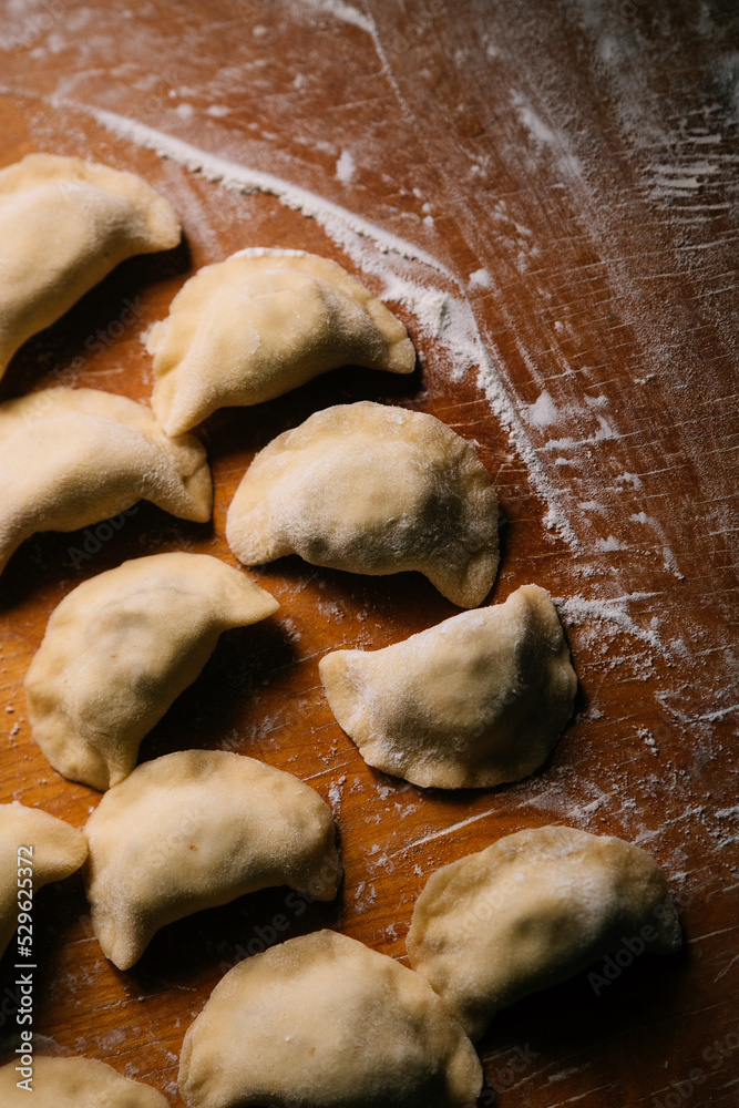 Ukrainian homemade dumplings, high quality Ukrainian homemade dumplings, high quality