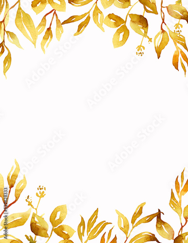 Fall leaves frame