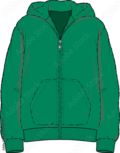 WINTER WEAR HOODIE WITH CAP VECTOR