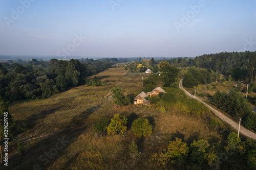 smoke from burning peatlands view from a drone