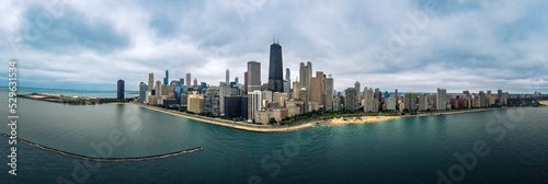 Chicago City Skyline Lakefront Panorama