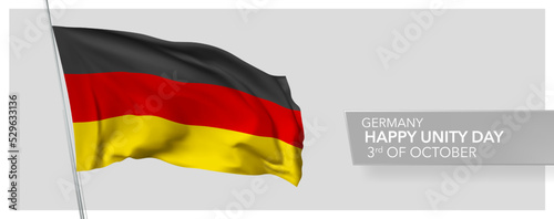 Germany happy victory day greeting card, banner vector illustration