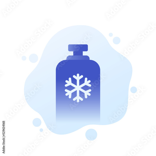 freon, refrigerant gas tank vector illustration photo