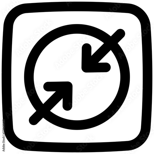 compress line icon