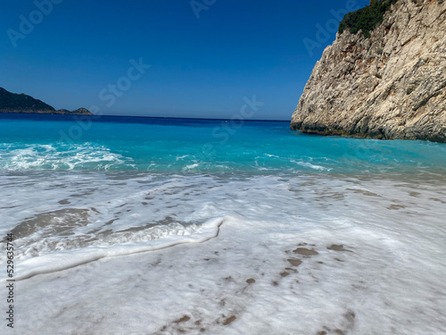 Sandy Ak  agerme beach near the town of Kas