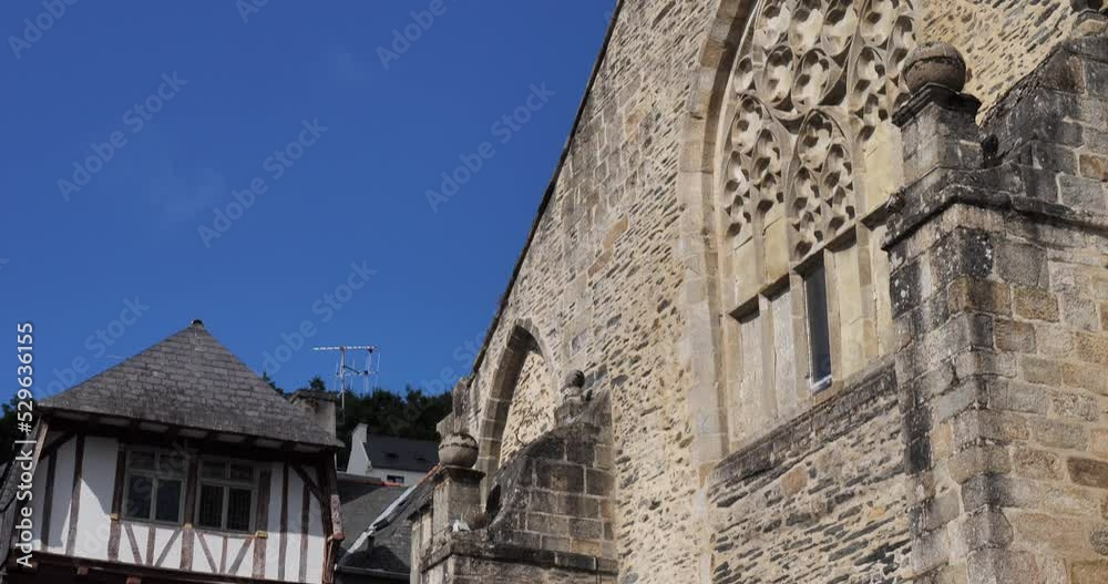 Old Jacobins church, Morlaix, Brittany in France Old Jacobins church, Morlaix, Brittany in France