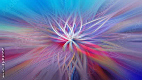 Wallpaper Mural Absract colored flower - wallpaper Torontodigital.ca