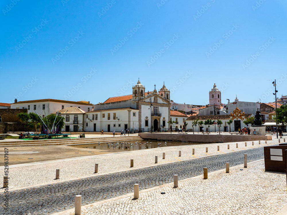Church of Santa Maria in Republic Square, Lagos, Algarve, Portugal