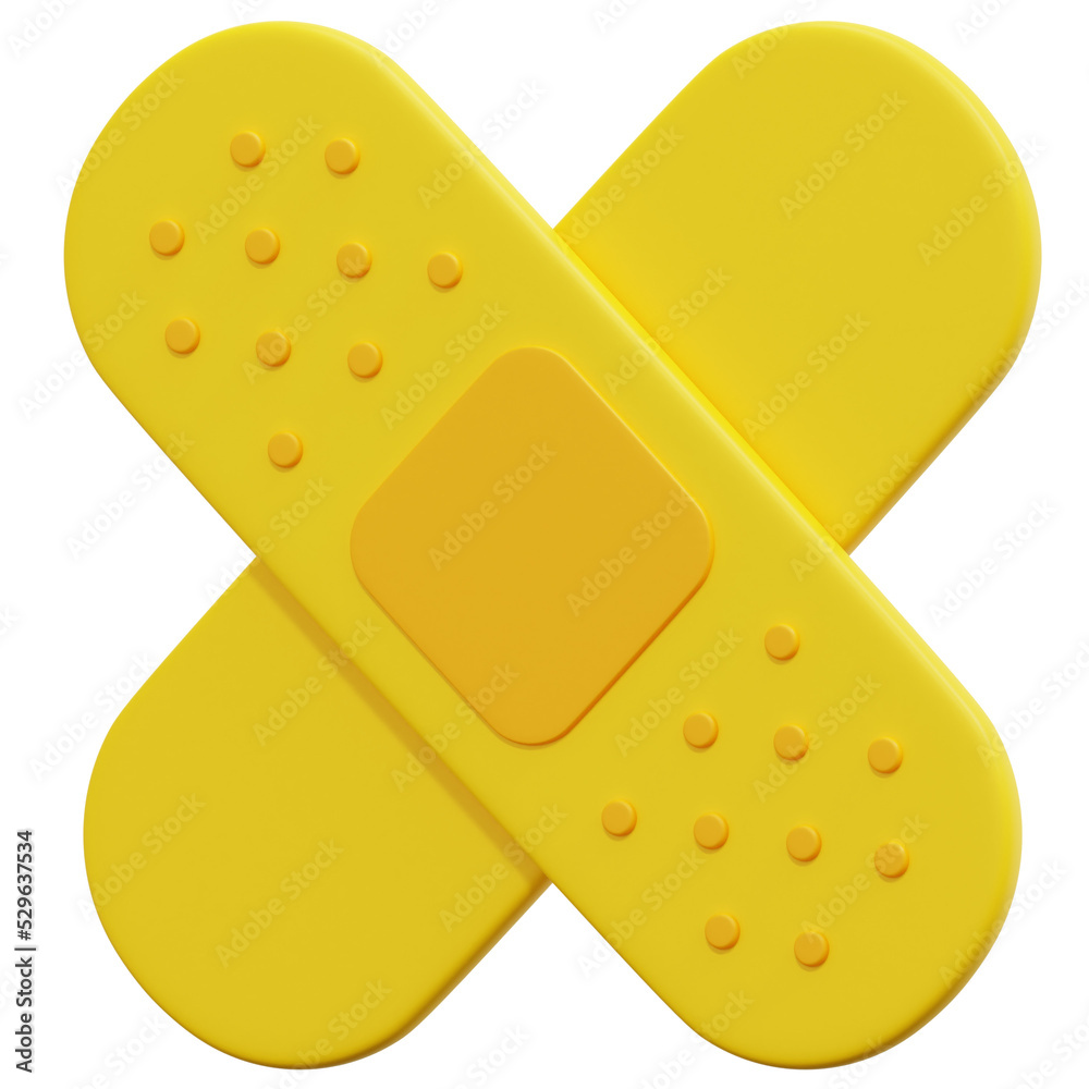 band aid 3d render icon illustration band aid 3d render icon illustration