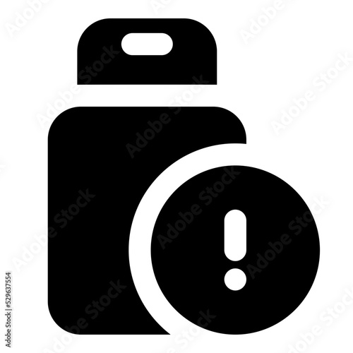 thumb drive glyph icon