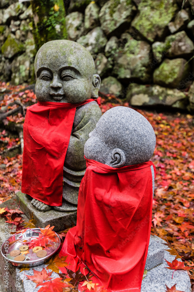 大阪府岸和田大威徳寺の秋風景