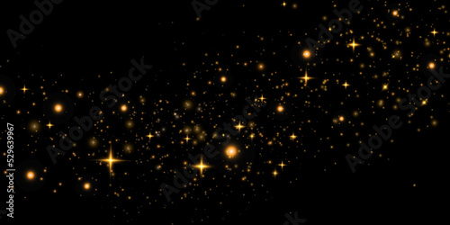 golden dust light png. Bokeh light lights effect background. Christmas glowing dust background Christmas glowing light bokeh confetti and sparkle overlay texture for your design.