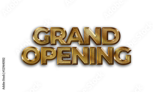 Grand Opening text on transparent background