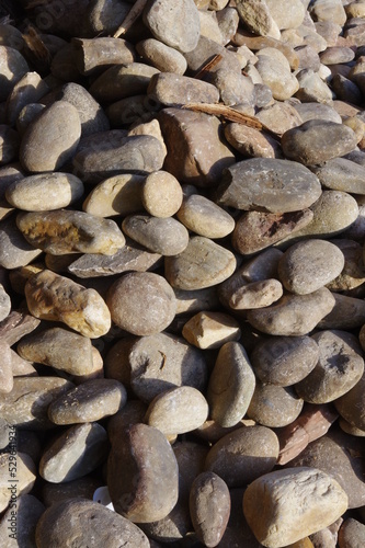 A pile of smooth stones