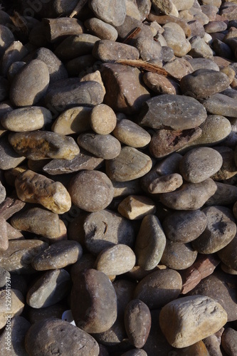 A pile of smooth stones