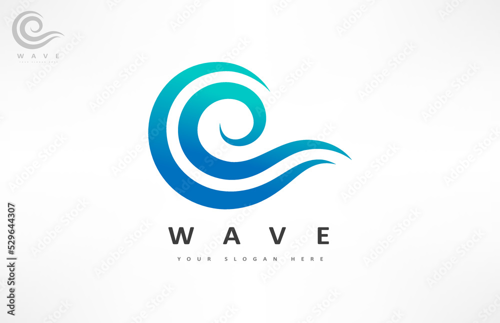Wave logo vector. Water design. Wave logo vector. Water design.