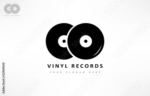 vinyl record logo music design
