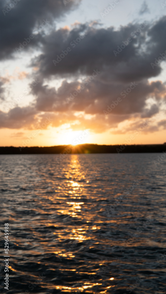 Fototapeta premium POR DO SOL JACARE - JOÃO PESSOA - PARAIBA