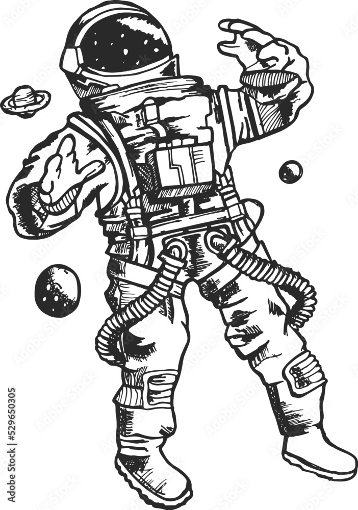 Astronauts Illustration