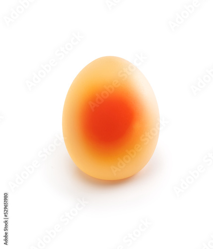 Naked egg. Often an subject of an household science experiment. Created by soaking an egg in vinegar. The vinegar dissolves the eggshell which is made of calcium carbonate, leaving an naked egg. 