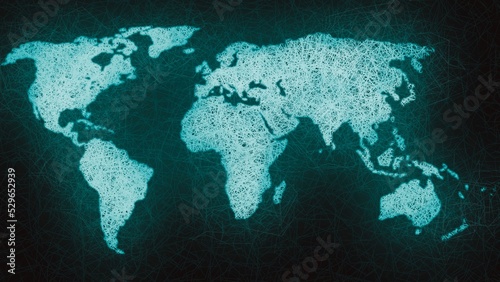 world map connections