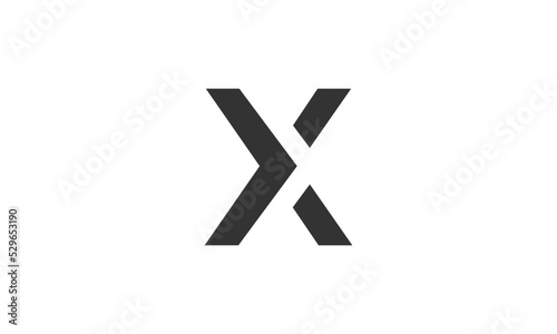 Initial letter X logo vector design