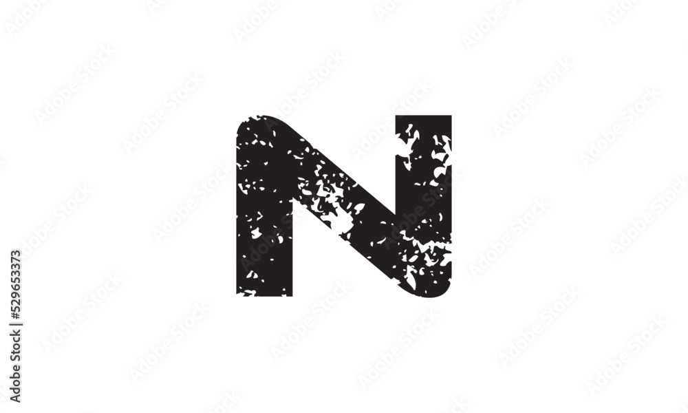 Initial letter N logo vector design