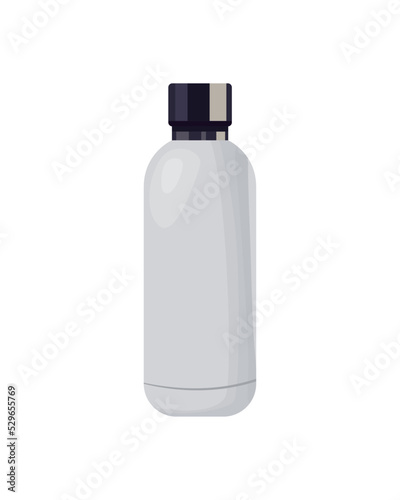 mockup metal bottle