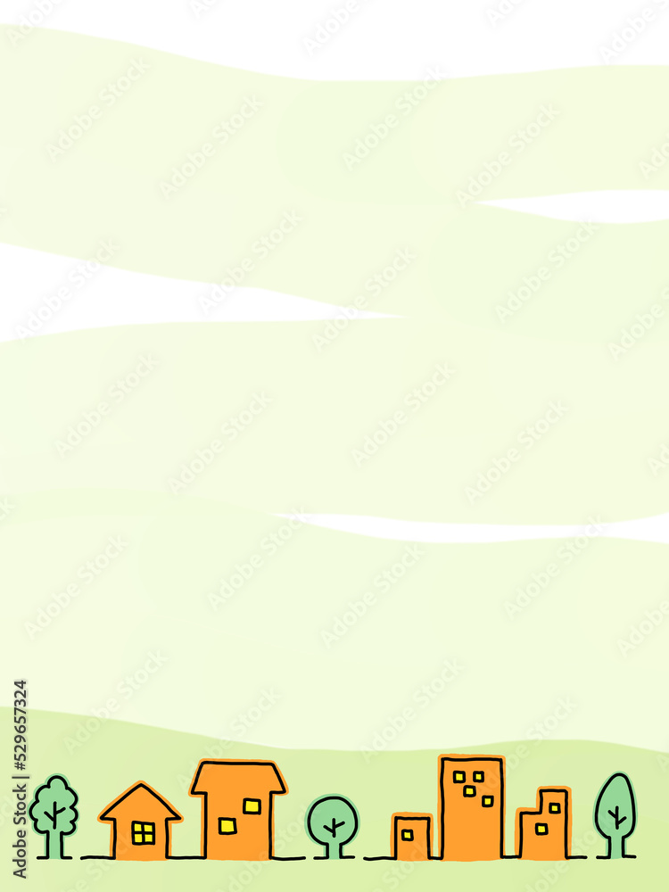 住宅をイメージした背景素材