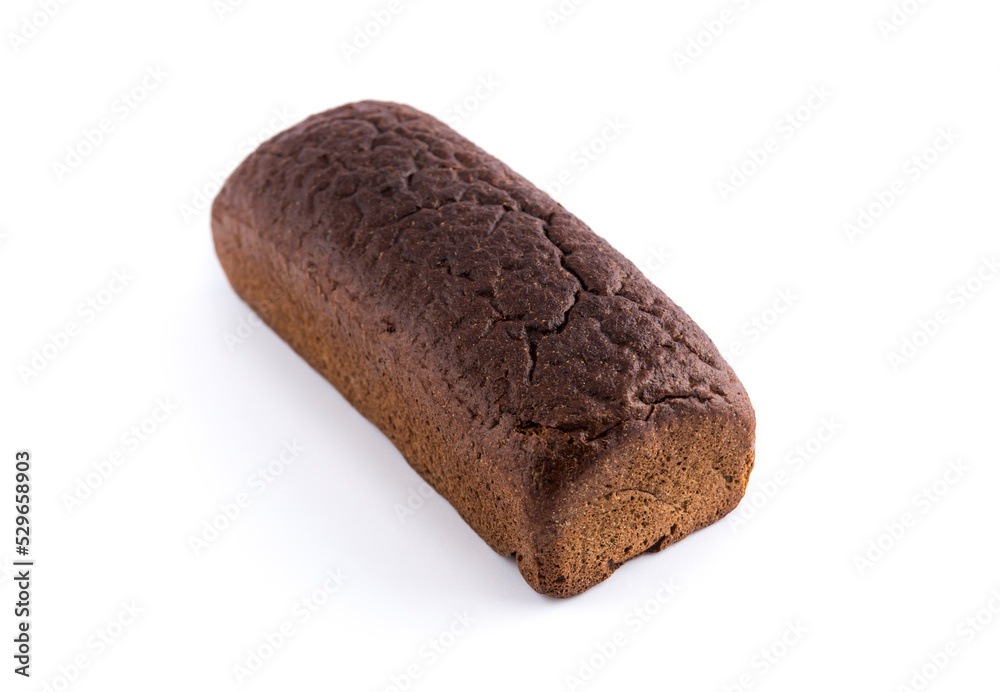 brown rye bread isolated on white background brown rye bread isolated on white background