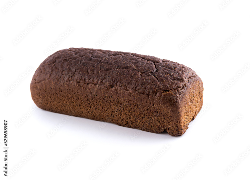 brown rye bread isolated on white background brown rye bread isolated on white background