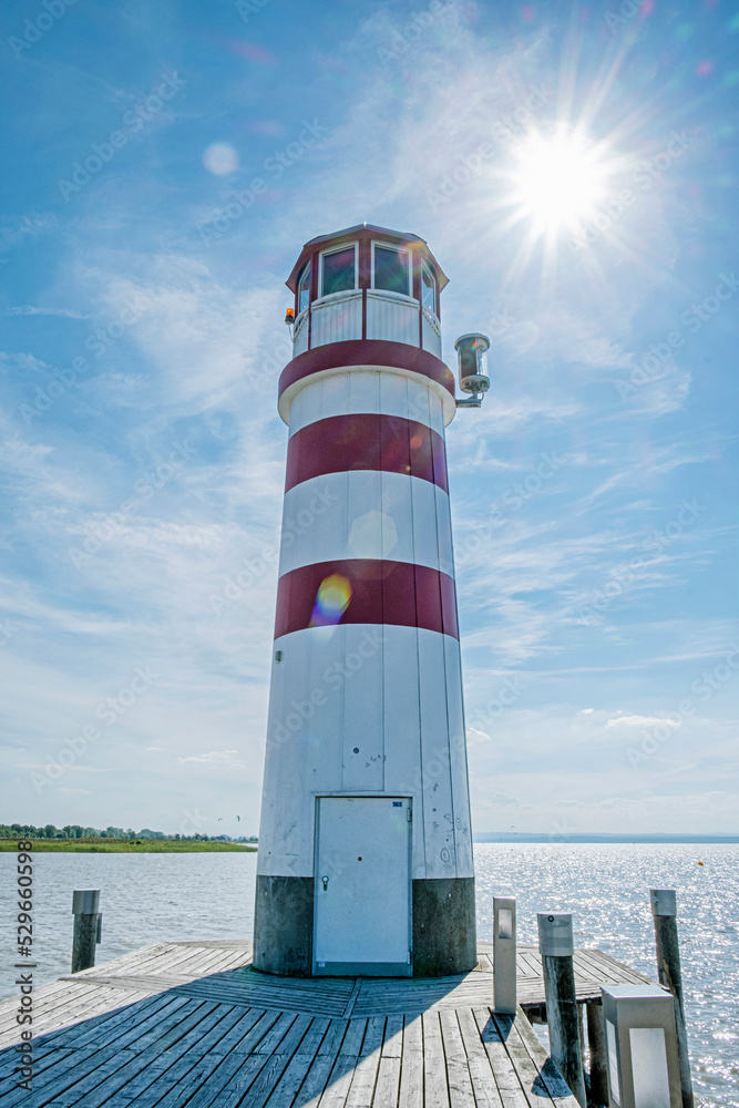Lighthouse on Neusiedler See, Austria Lighthouse on Neusiedler See, Austria