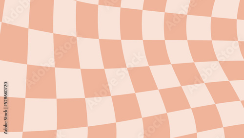 aesthetic orange checkerboard distorted checkered wallpaper illustration, perfect for wallpaper, backdrop, postcard, background